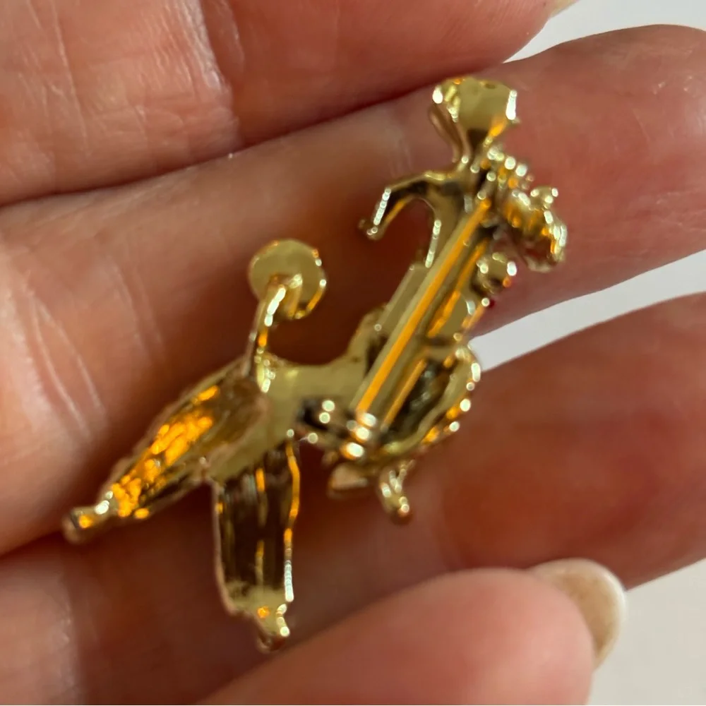 Vintage Gold-tone Poodle Brooch